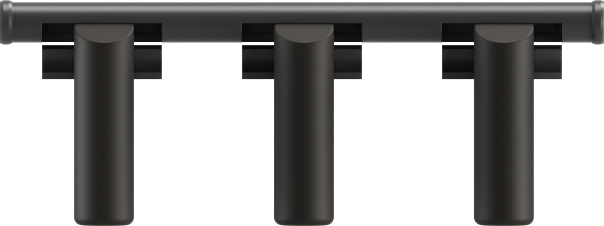 Sentinel RIFS: a boat rub rail with three inflatable fenders deployed beneath it